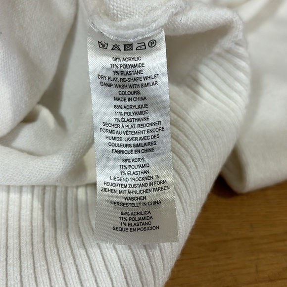 FRENCH CONNECTION white turtle neck sweater. - Picture 6 of 6